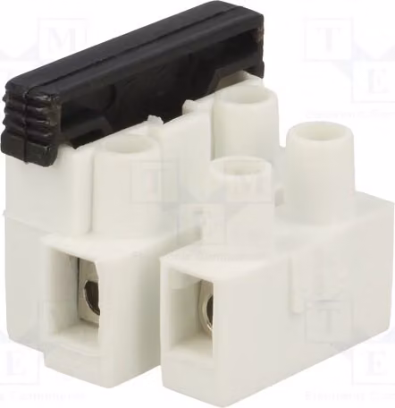 1 x Barra di collegamento da 450V, con morsetti: 4. Tipo: BM 972CS. Sezione dei cavi: 2 x 2,5 mm²