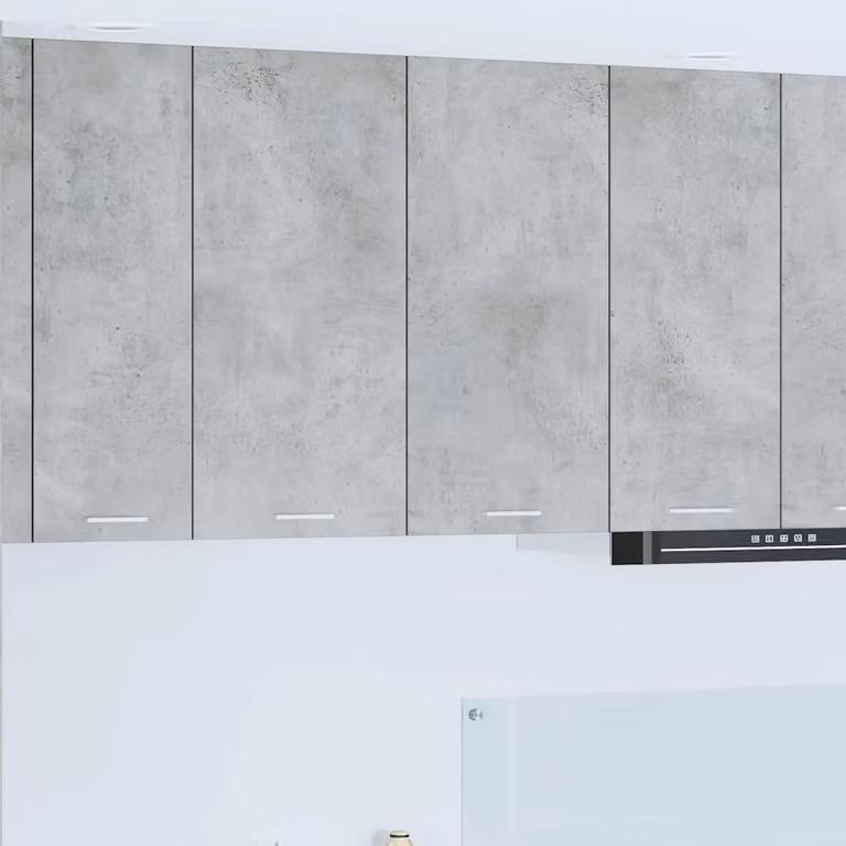 Armadio pensile da cucina vidaXL in MDF grigio opaco L: 80 cm, P: 31 cm, H: 80 cm
