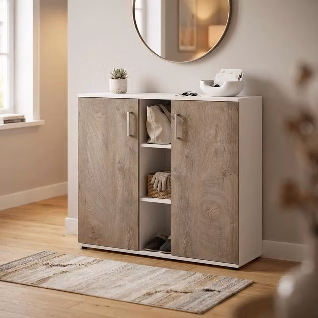 Mobile Ingresso Moderno in Legno Composito cm 102x35x87 - ZANDER