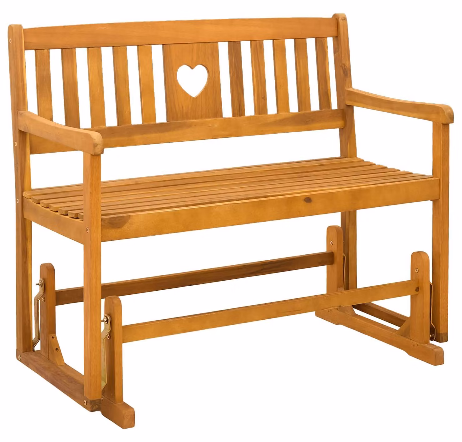 Panca Glider da Giardino Naturale 110 x 59 x 97 cm
