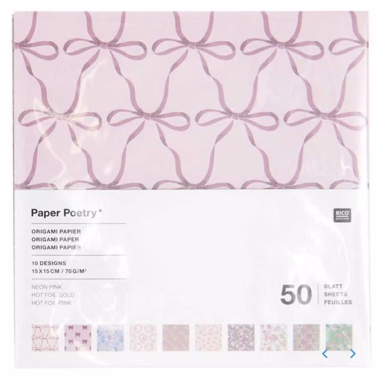 Rico Design Carta origami - La vita in rosa