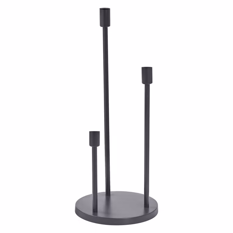 Lampada da terra OSRAM DECOR Stick, 3 attacchi, E27, acciaio, grigio scuro, dimmerabile, vintage, design industriale