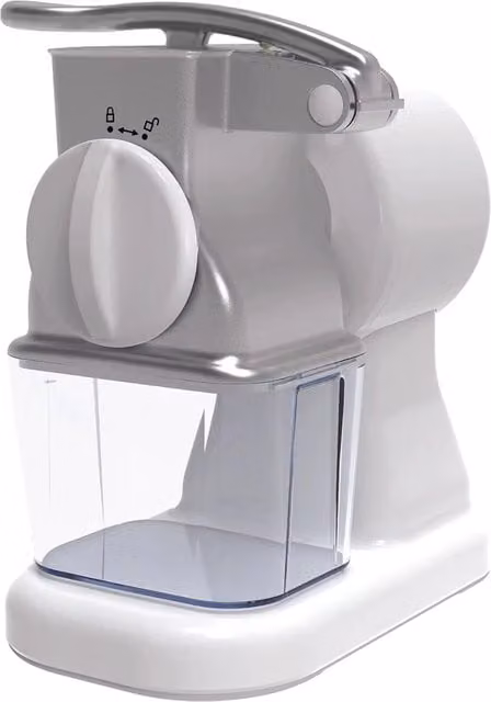 Grattugia elettrica Reber GM 150 da 150 W, colore bianco, in acciaio inox e alluminio