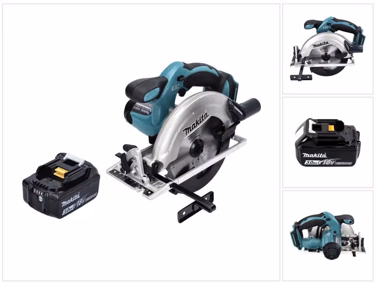 Makita DSS 611 F1 Sega circolare a batteria 18V 165mm + 1x Batteria 3,0 Ah - senza caricatore