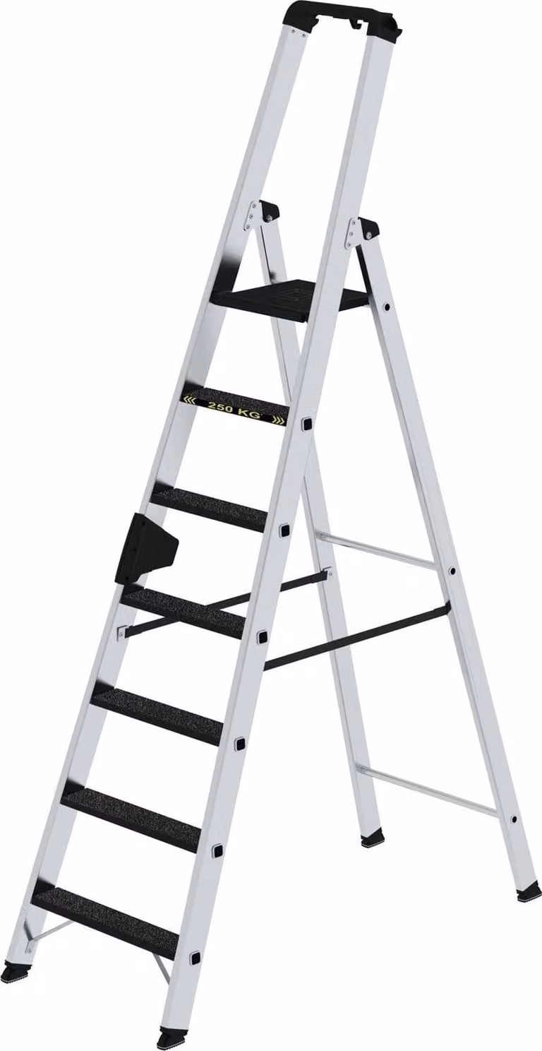 Scaletta 250 kg, accesso unilaterale con gradino a clip R13 7 gradini