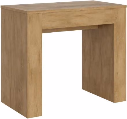 Consolle allungabile Itamoby Extra in finitura Quercia Natura, L/P/H: 90 x 49 x 307 cm