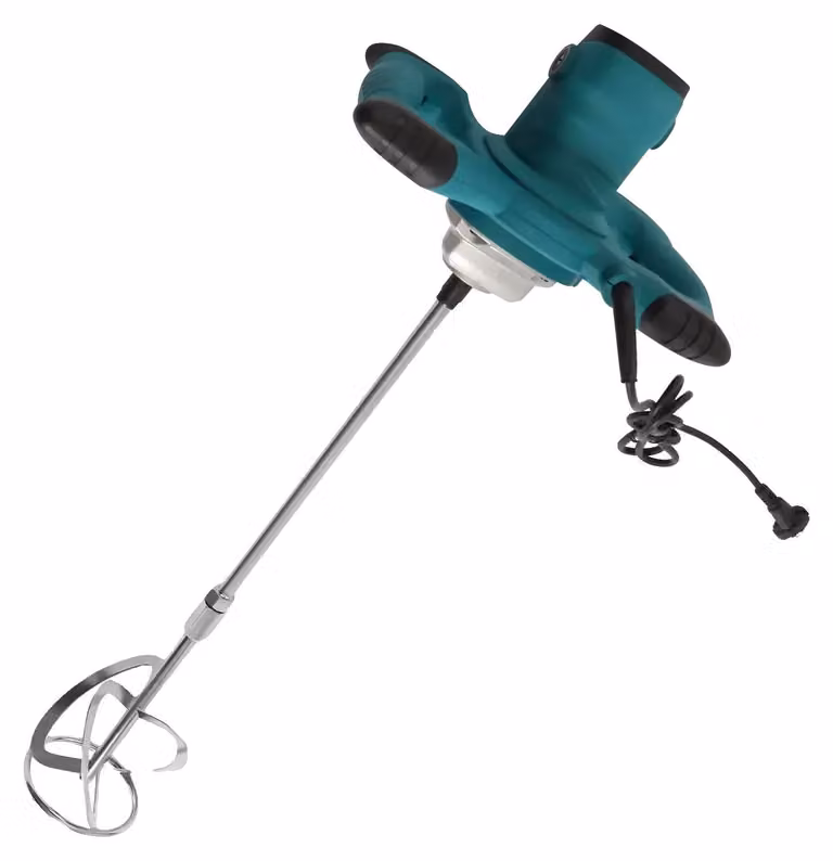Betoniera elettrica, 6 velocità regolabili, design portatile, blu