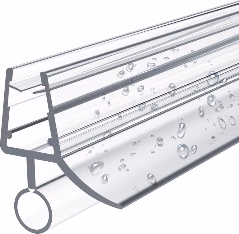 EMKE guarnizione di ricambio deflettore acqua doccia guarnizione box doccia bagno 7-8mm vetro 600mm - tipo 2