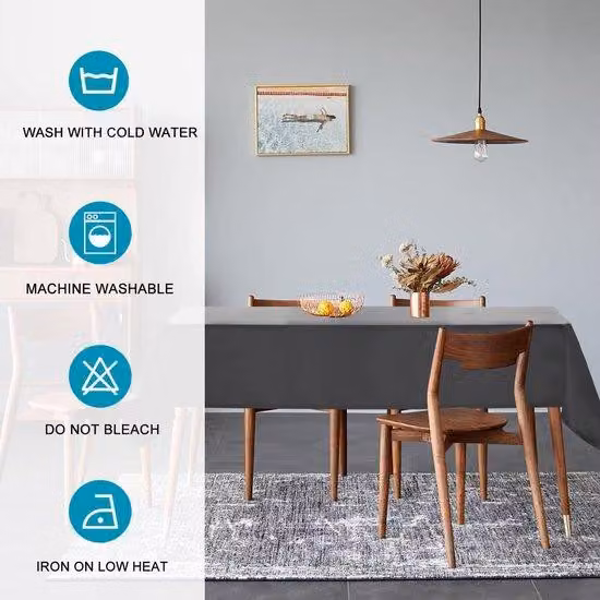 Copritavolo idrorepellente - - Grigio scuro - 130 x 130 cm