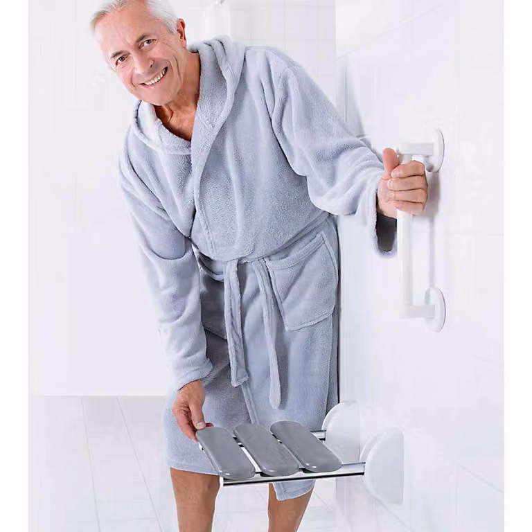 RIDDER Sedile per Doccia Pieghevole Pro Grigio