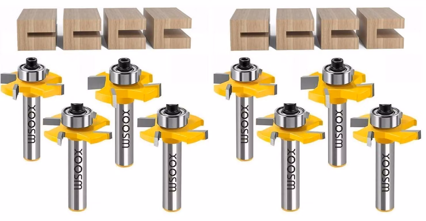 Fresa a disco per fresatrice, con attacco da 8 mm, confezione da 4 pezzi, lunghezze: 3, 4, 5 e 6 mm