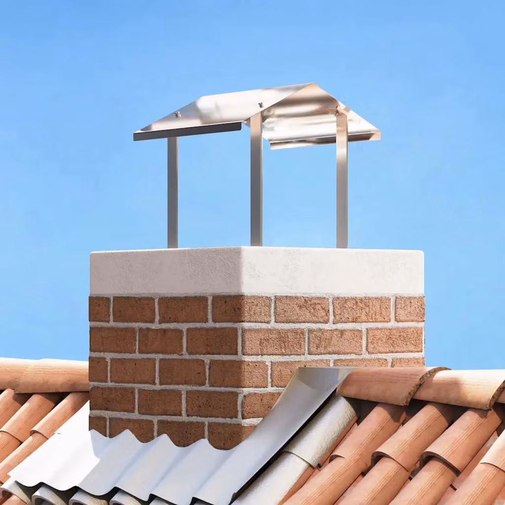 Cappa Camino vidaXL in Acciaio Inossidabile Argento L/P/H: 40 x 40 x 37,5 cm