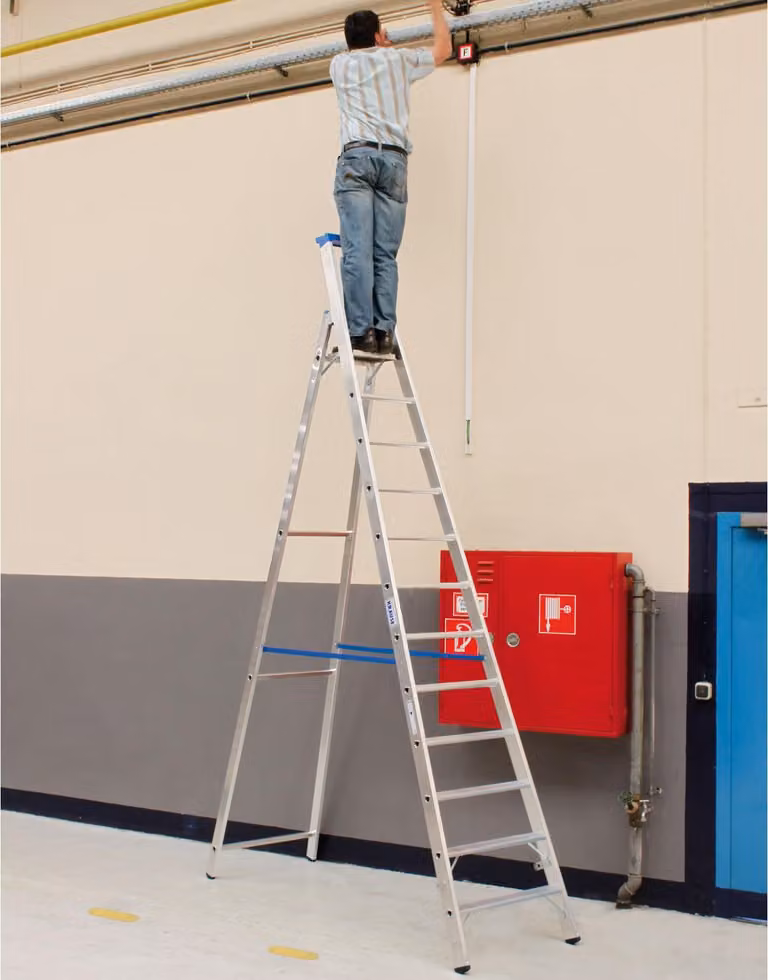 KRAUSE Stabilo Professional Stufen-Stehleiter 12 Stufen 4,80m Arbeitshöhe