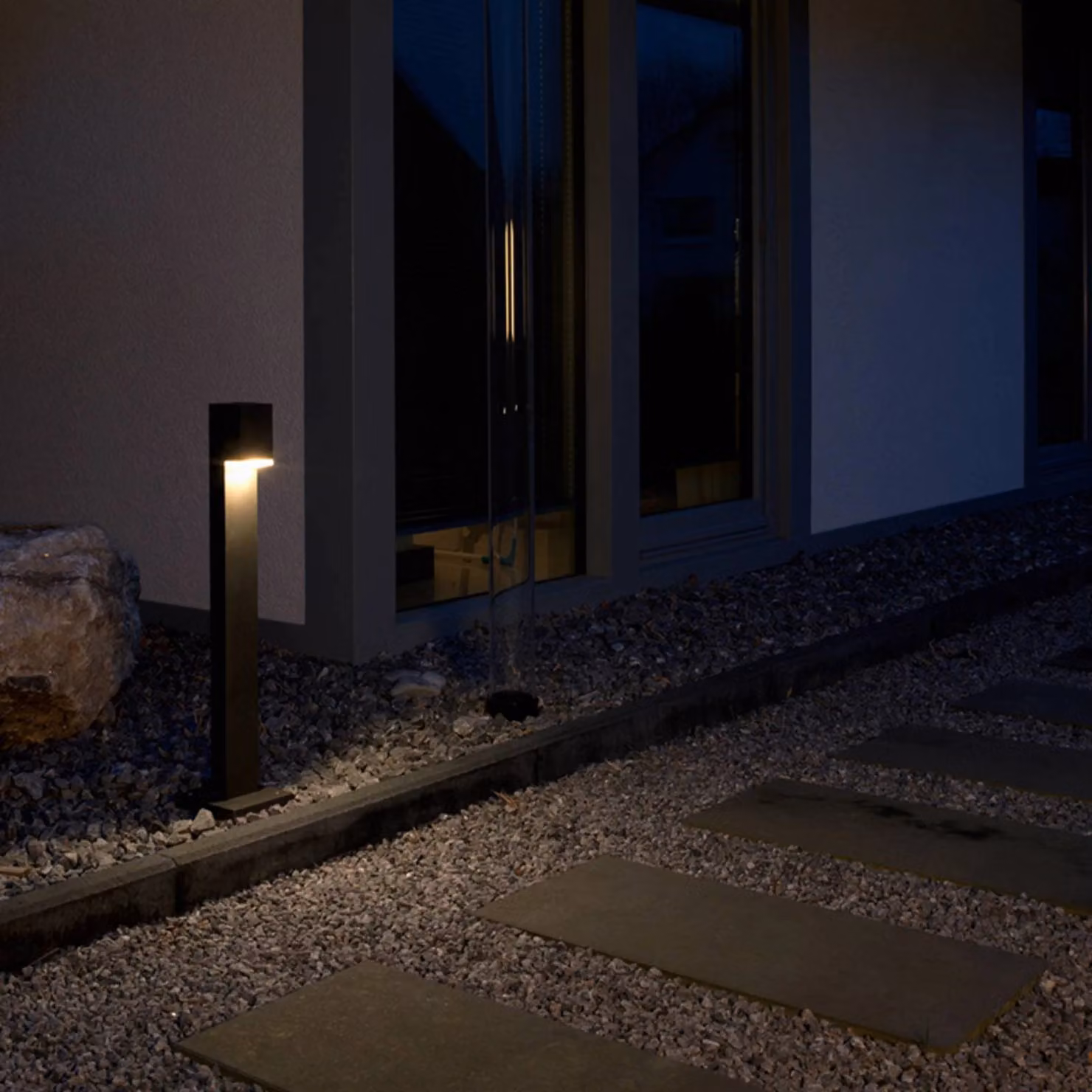 Albert Leuchten Lampioncino da giardino Lexian, Nero, Alluminio, Moderno, Lampada LED da esterni
