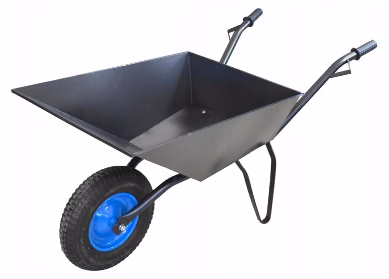 Carriola da cantiere da 70 litri, 1,0 mm, con struttura imbullonata