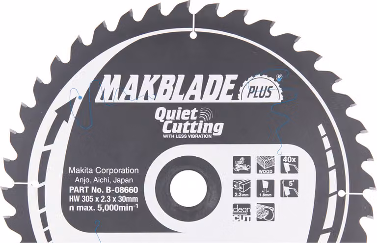 Lama circolare Makita, MAKBLADE PLUS 305 x 30 mm - 40 denti