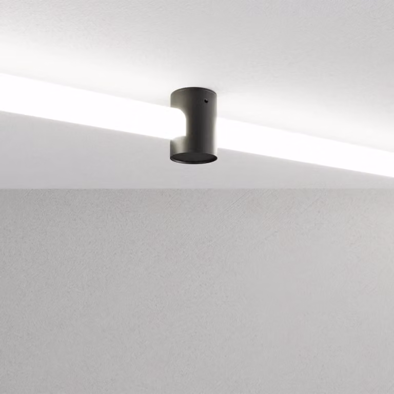 ARELUX XLOOP 25: elemento per parete/soffitto/passaggio - Biela