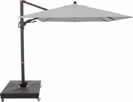 Doppler myZone 210 x 210 cm - ombrellone da giardino orientabile con asta laterale: motivo del tessuto - 827