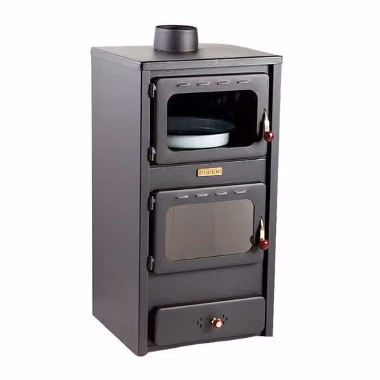Stufa a legna Kupro Lux con forno 8,4 kW