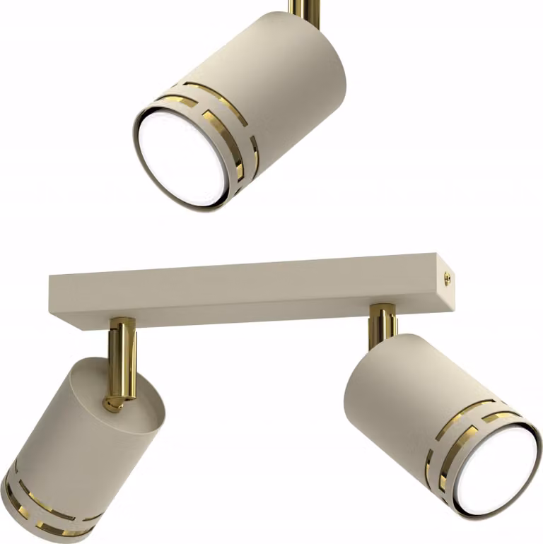 Lampada da soffitto Cashmere, orientabile, LED, GU10, finitura lucida, faretto, riflettore