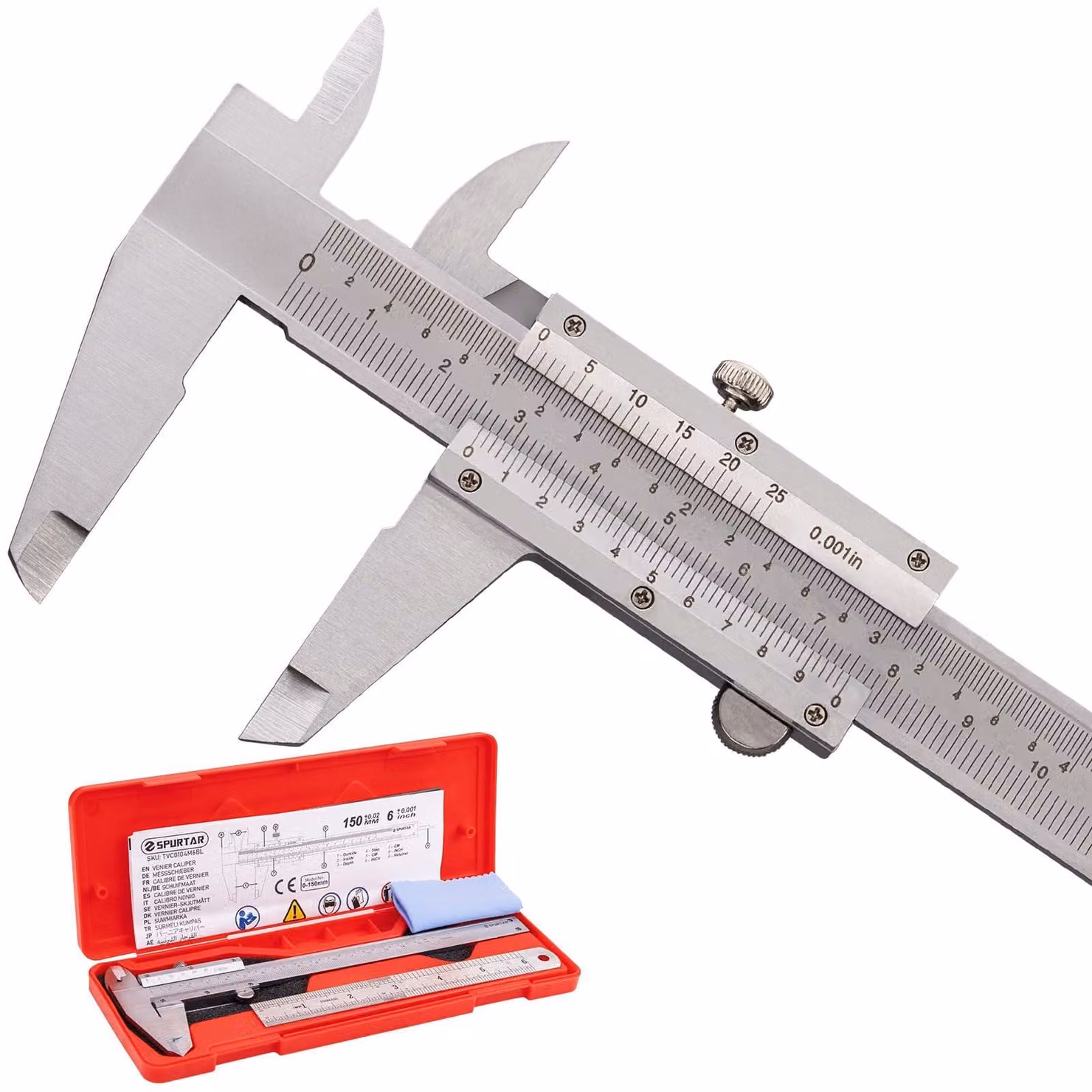 Calibro a slitta analogico da 150 mm per misurazioni precise