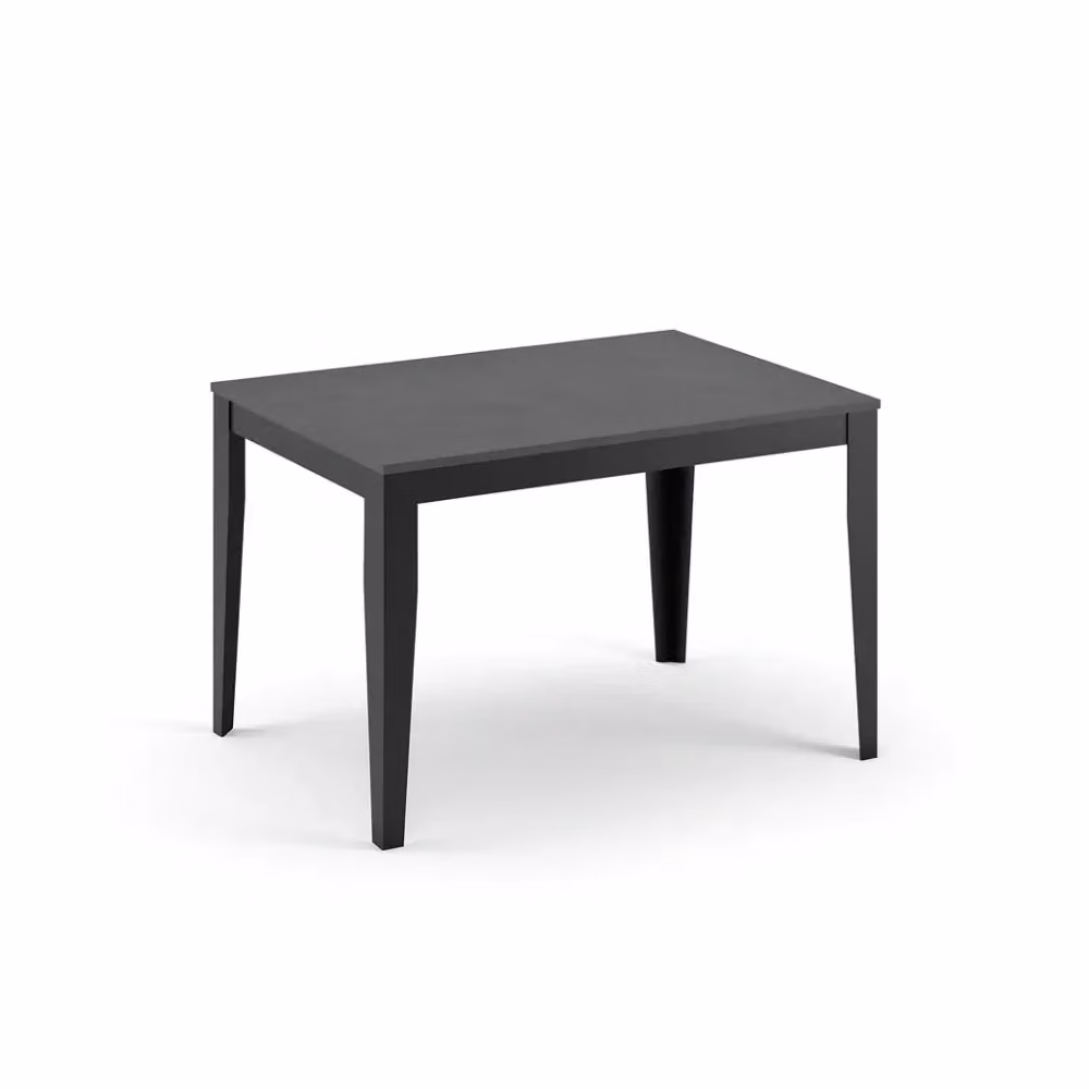 Tavolo da pranzo allungabile Moon Duzzle effetto cemento grigio e nero L/P/H: 130-290 x 80 x 76 cm – 2
