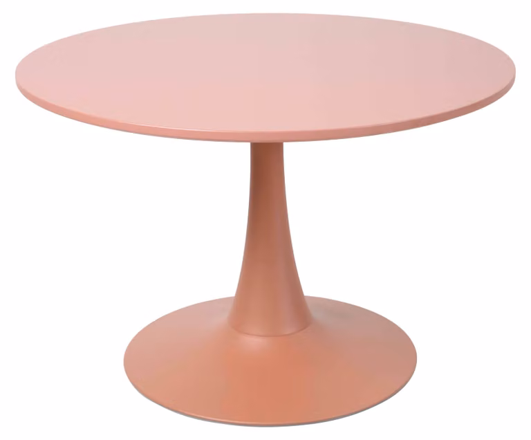 Tavolino rotondo, diametro 70 cm, color terracotta - Oviala Fancy