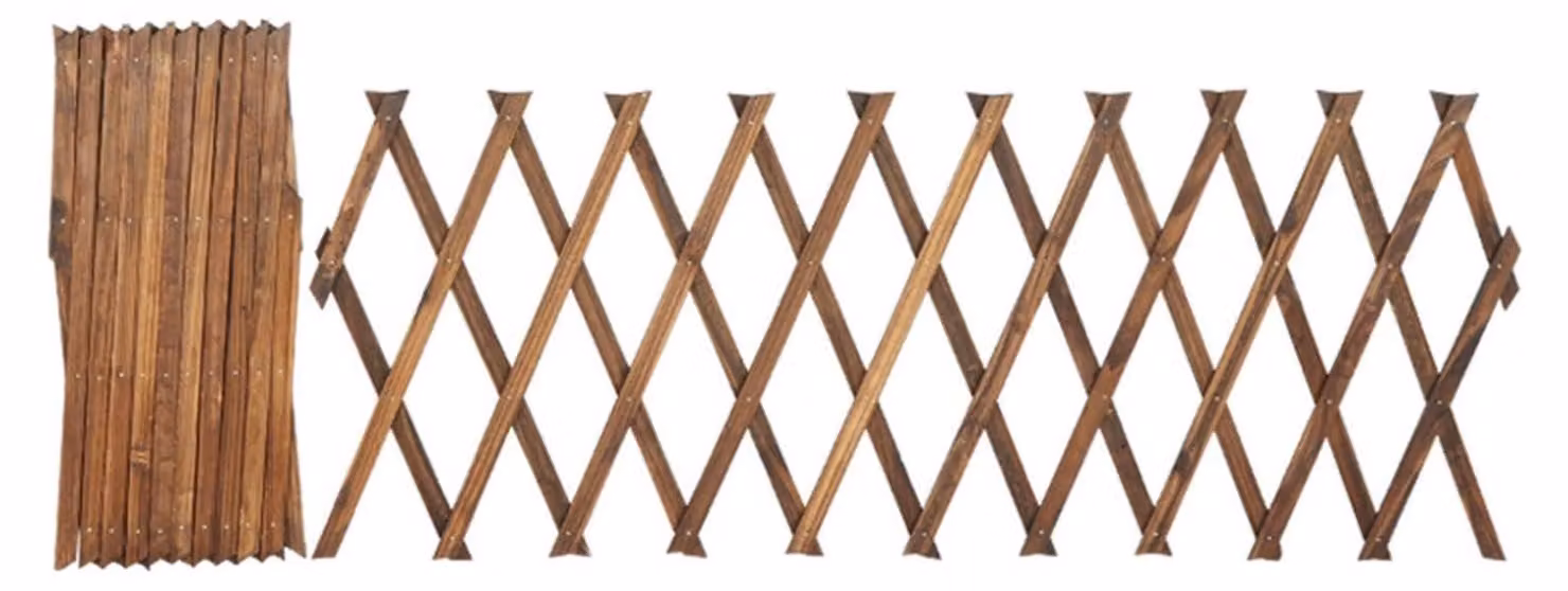 Solidchoice - Recinzione per piante in legno, espandibile e pieghevole, 30 x 200 cm