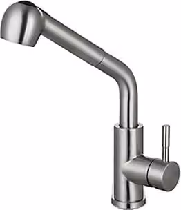 Rubinetto da cucina, funzione spray estraibile, doppia maniglia, 04001NB
