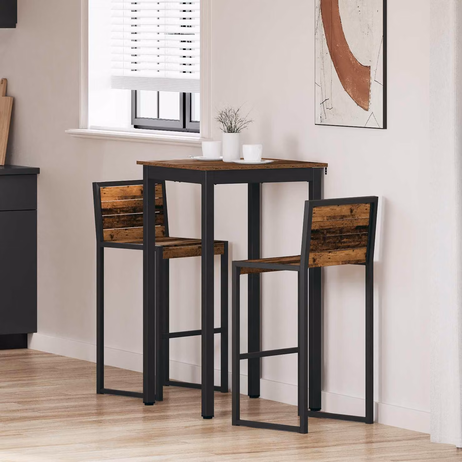 Maison Exclusive - Tavolino in legno composito, forma quadrata