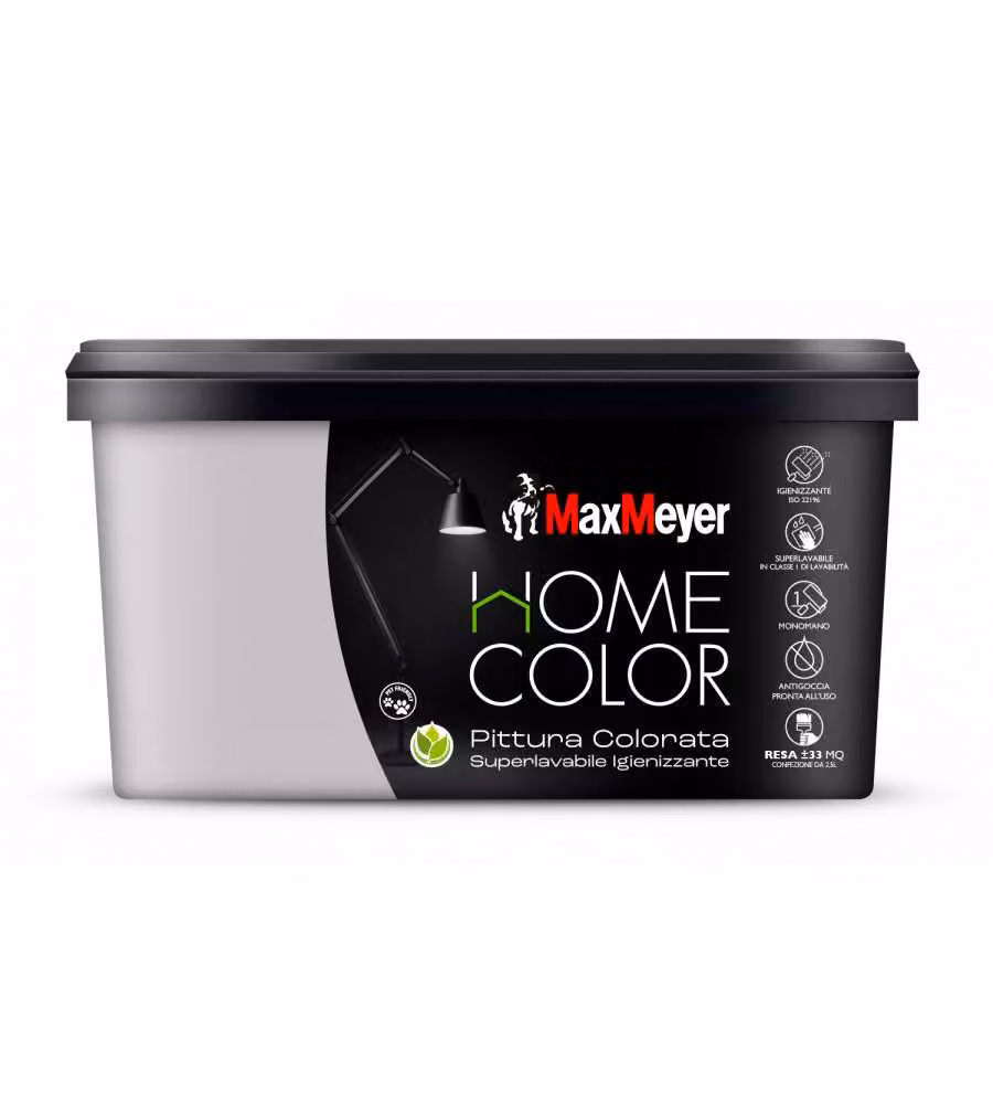 MaxMeyer Idropittura Igienizzante 2,5L Silver Finitura Opaca Interni