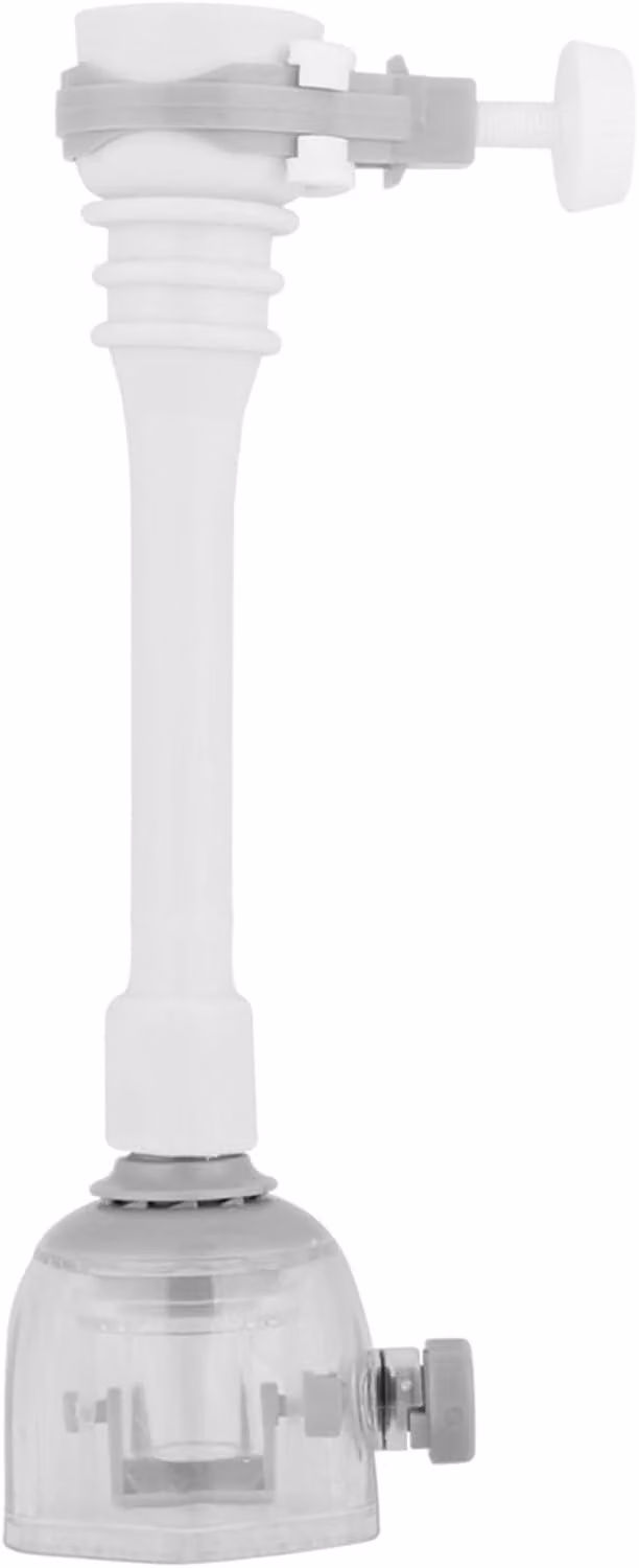 Prolunga per rubinetto - Accessorio per rubinetto da cucina - Riduttore di flusso per rubinetto, tubo grigio, 18 cm