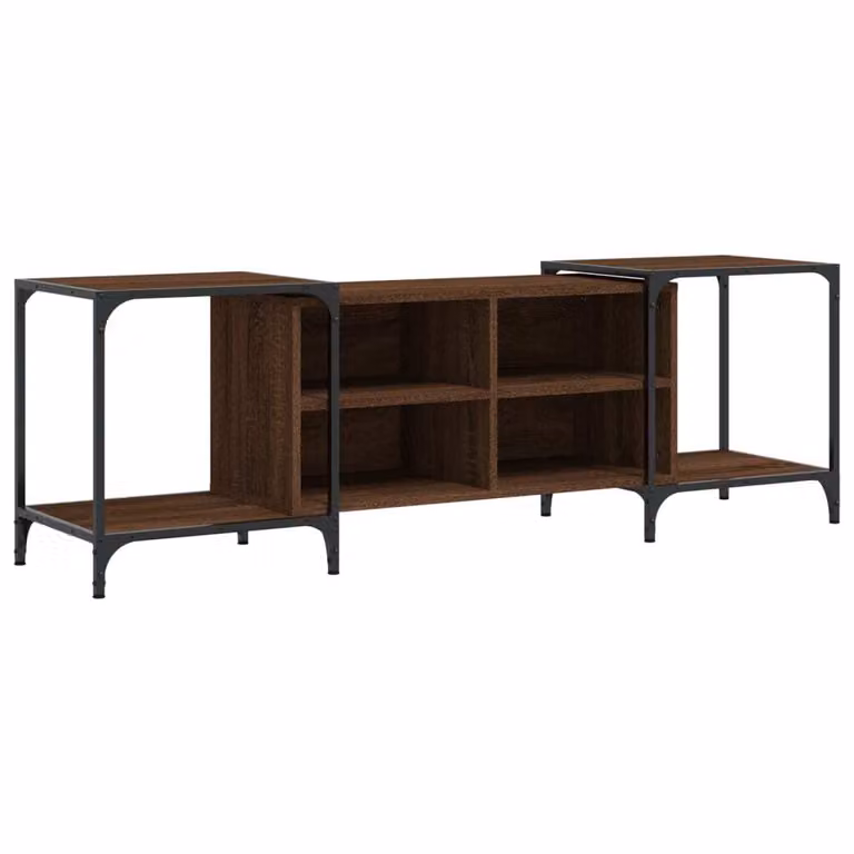 Mobile TV Rovere Marrone 153x37x50 cm in Legno Multistrato
