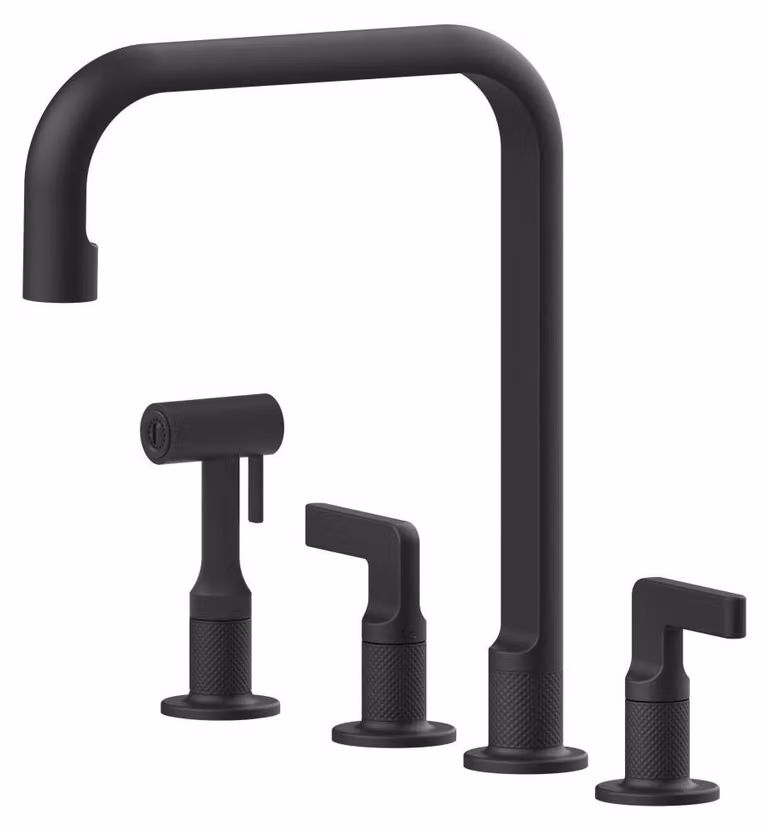 Gessi 58703, Comando a leva, Nero, Valvole a sfera, Doppie, 3/8", 120°