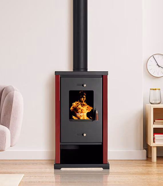 EEK A+ Prometey mini stufa a legna - 6,3 kw