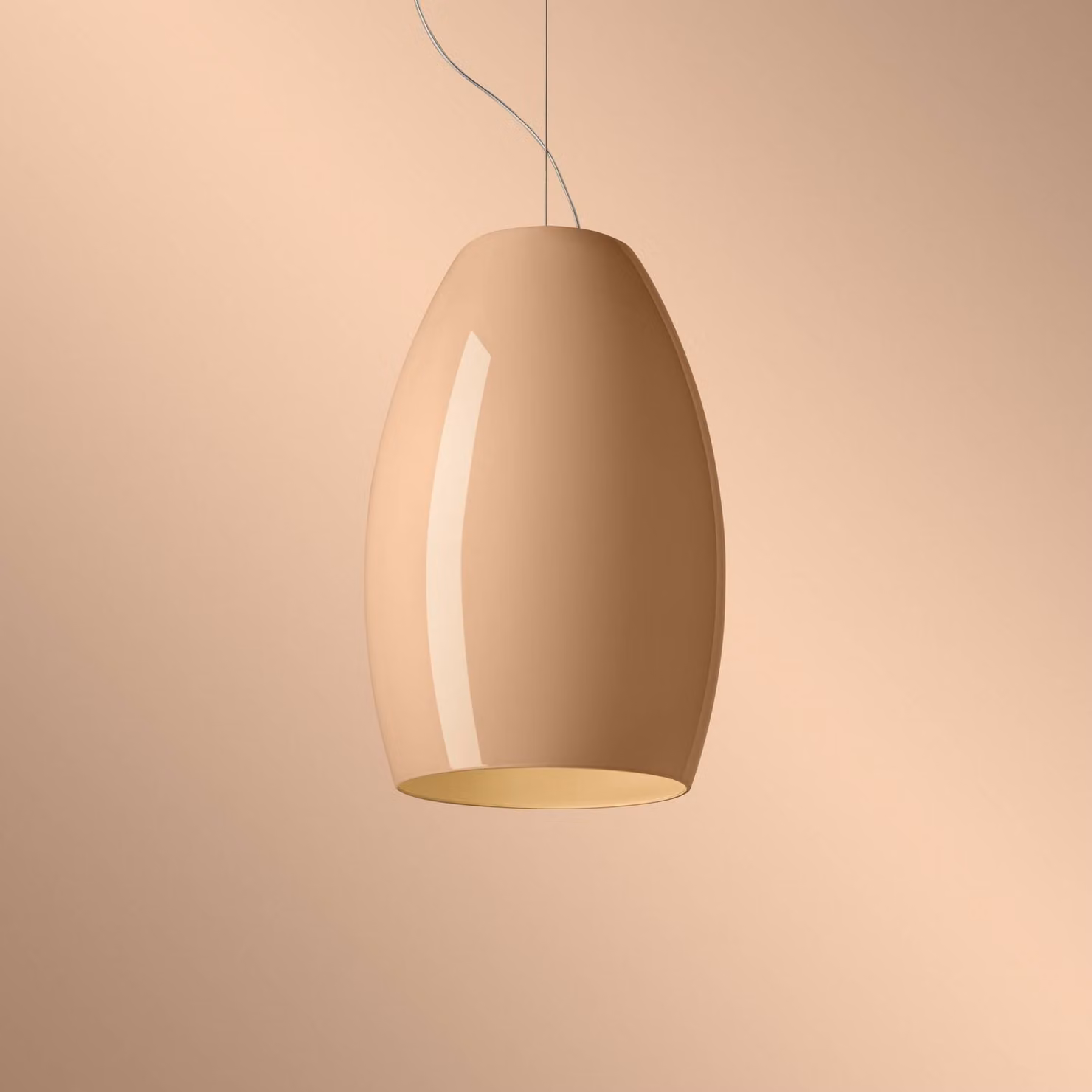 Foscarini Lampada a sospensione Buds 1, dimmerabile, Soggiorno / Sala da pranzo, Vetro, Design, Lampada a sospensione