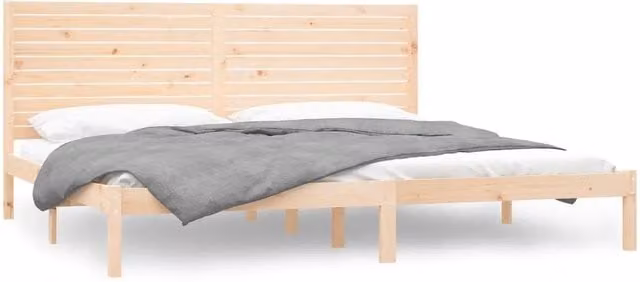 Letto matrimoniale | Letto per adulti | Giroletto in Legno Massello 180x200 cm Super King