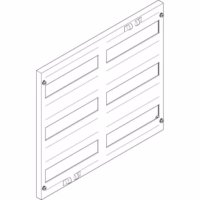 Piastra di copertura ABN 500x450 mm, 2 file anteriori/3 file posteriori aperte, distanza tra le file 150 mm (10 pezzi) FAO23N10