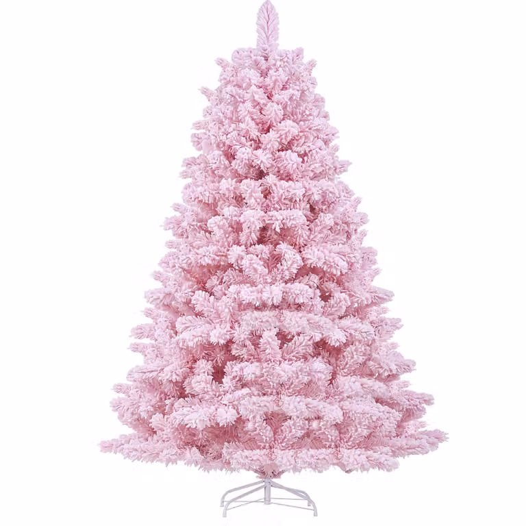 GTPLAYER: Albero di Natale artificiale, decorazioni natalizie, altezza 195 cm, materiale PVC, con oltre 1000 punte, rami rinforzati con nastri decorativi e biglietti di auguri