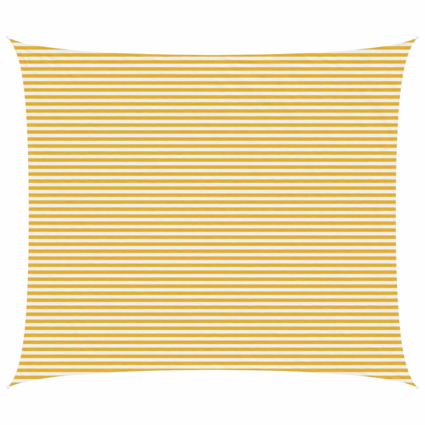 Telo Ombra Rettangolare vidaXL in HDPE Giallo e Bianco 6 x 8 m
