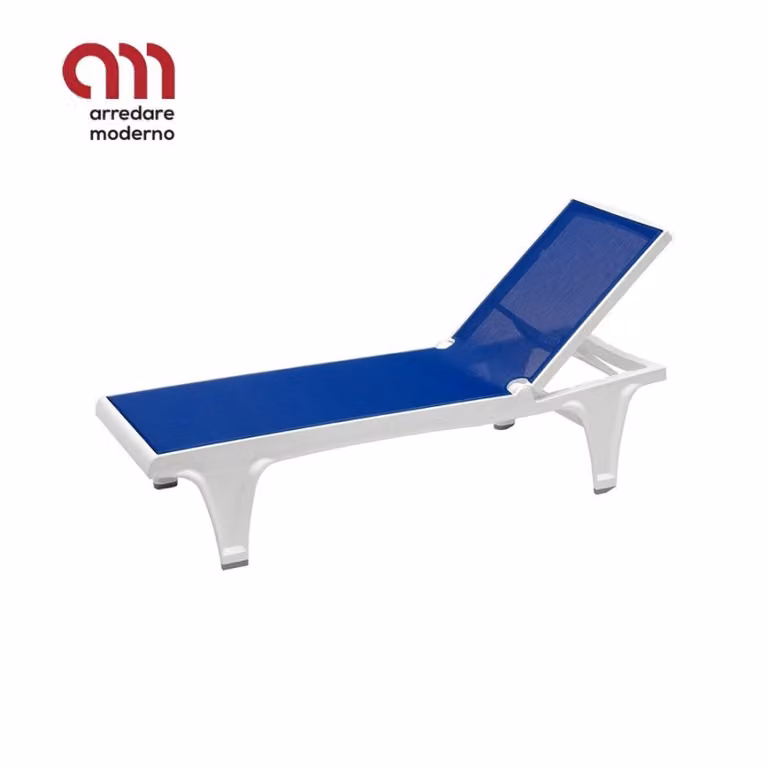 Lettino Tahiti Scab Design schienale reclinabile