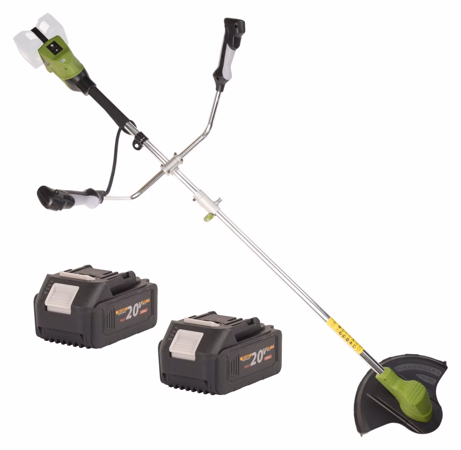 Decespugliatore a batteria Procraft PTA40 40 V (2x 20 V) 300 mm brushless + 2 batterie da 4,0 Ah - senza caricabatterie