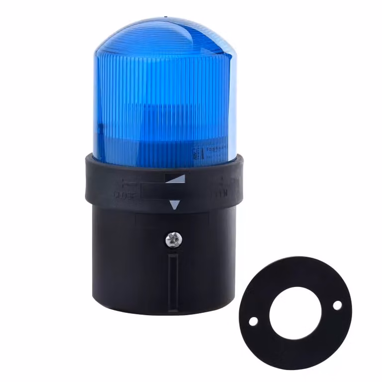 Schneider Electric Stazione di segnalazione compatta con luce fissa, blu XVB, LED integrato, 230 V CA, IP 65 XVBL0M6