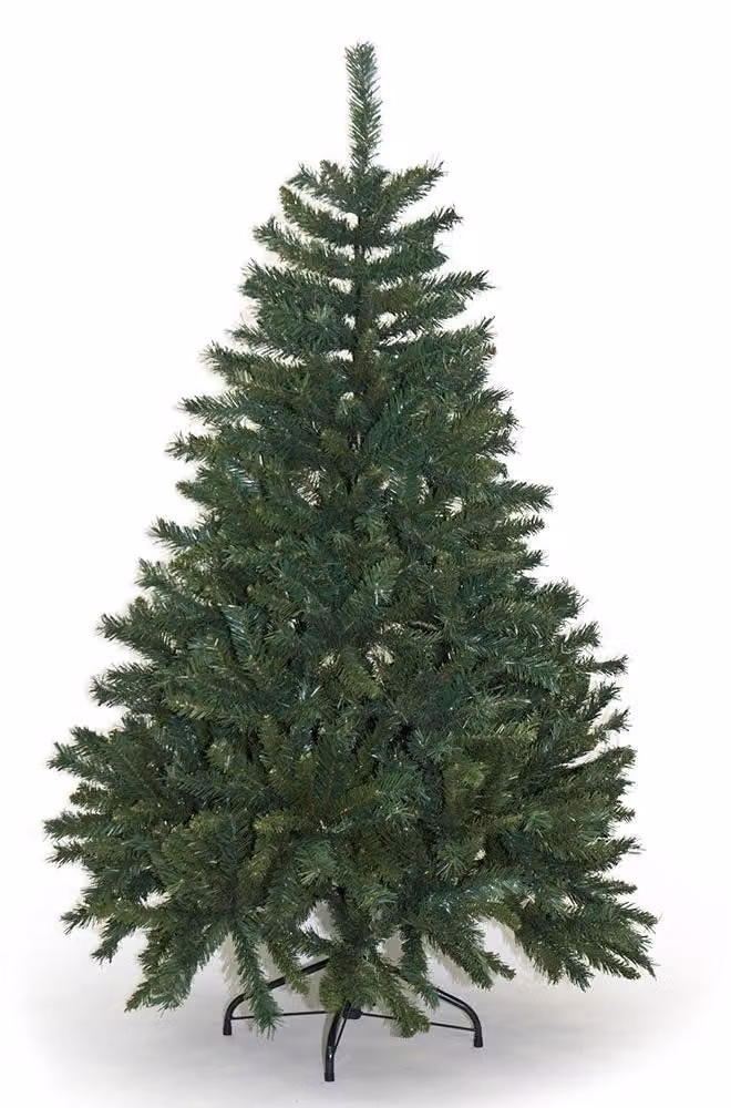 Albero di Natale Artificiale Alpino Verde Ignifugo 1085 Rami Altezza 180Cm