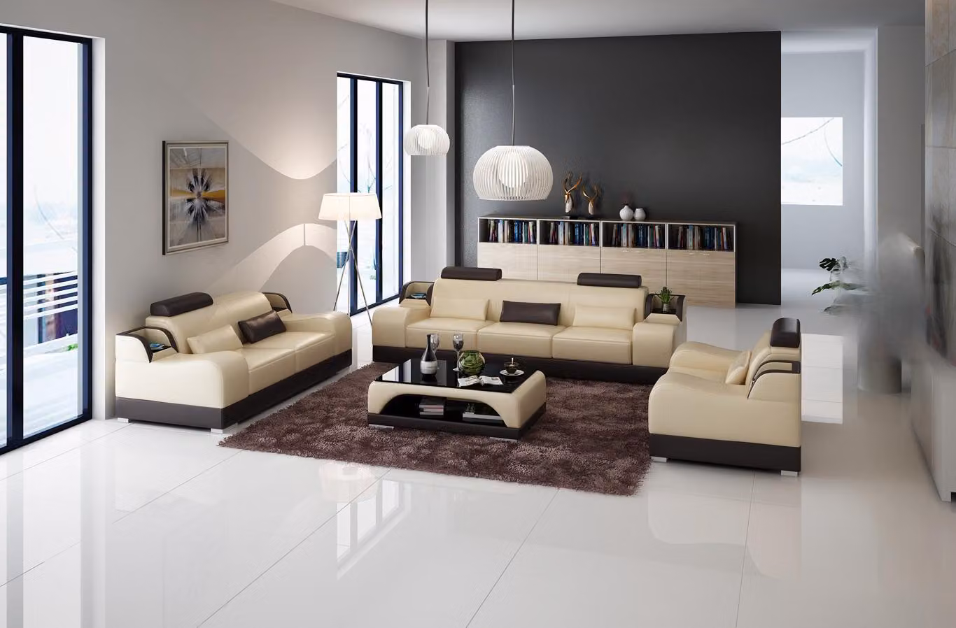 Sofagarnitur Moderne Wohnzimmer Couch Sofa Sitz 3+2+2 Komplett Garnitur Set