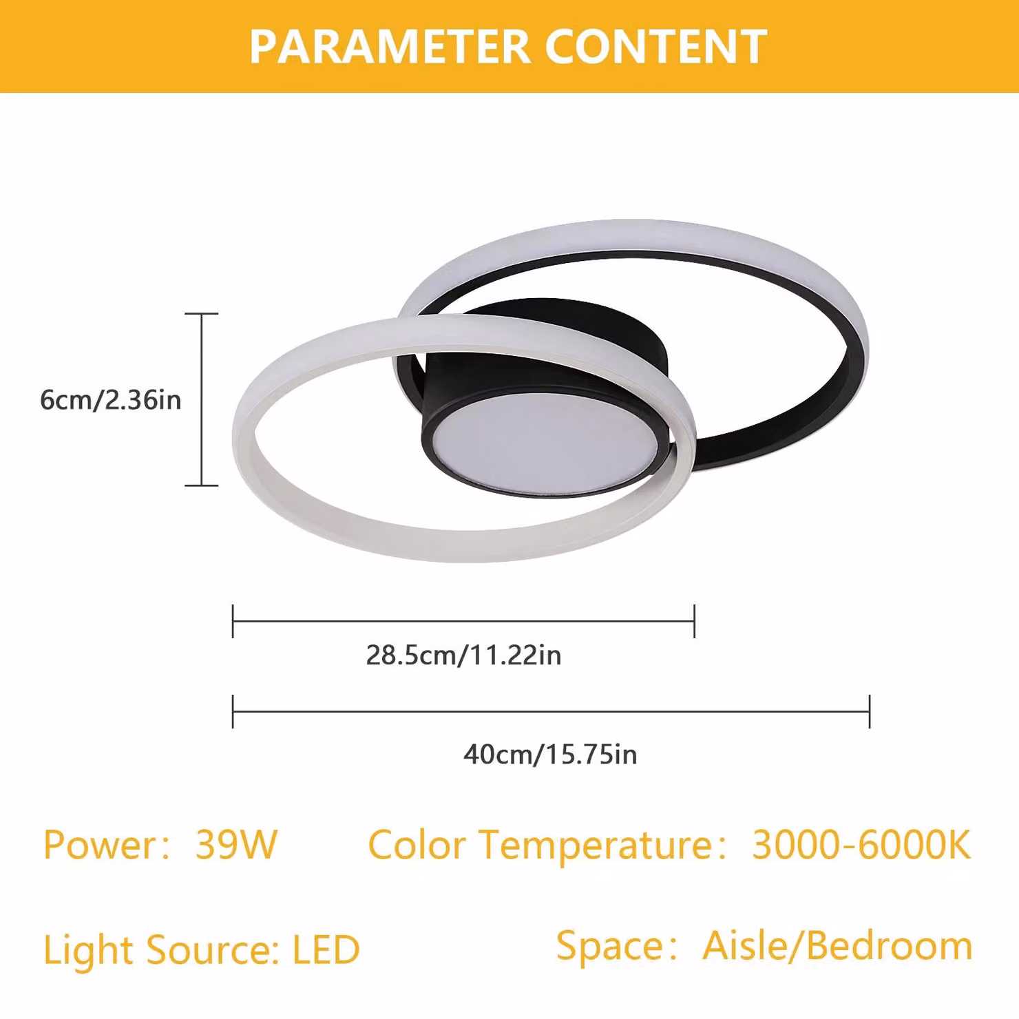 Pannello LED - Modello A2777 - Dimmerabile - 61–70 W - Temperatura di colore regolabile 3000/4500/6500 K - Telecomando - Bianco