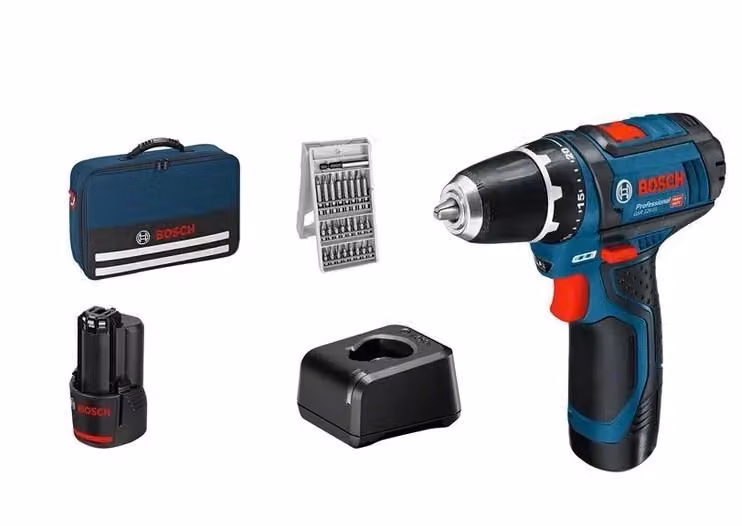 Bosch PROFESSIONAL GSR 12V-15 Trapano avvitatore a batteria 12V 30 Nm 2 velocità colore Nero Blu – 2