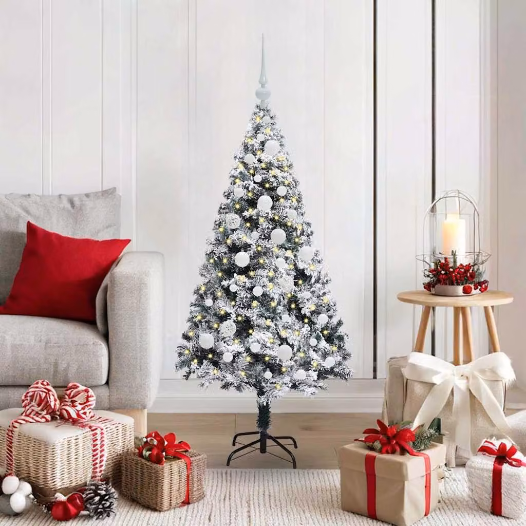 Maison Exclusive - Albero di Natale artificiale con 150 LED e supporto bianco 120 cm