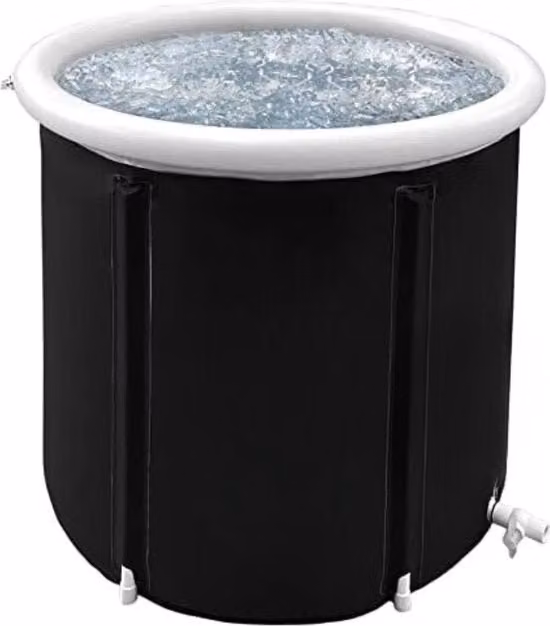 Bagno con Ghiaccio - Idromassaggio - Vasca Idromassaggio - Nero - 80x80cm