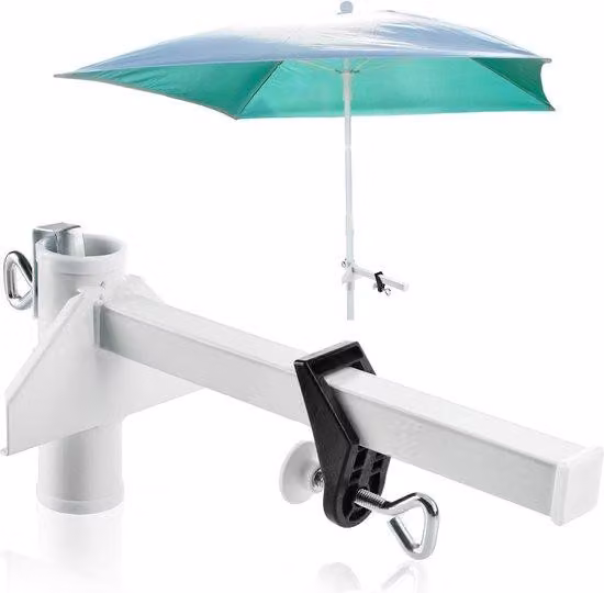 Morsetto per ombrellone da balcone - Supporto per ombrellone da balcone - Attacco per ombrellone da balcone - Morsetto da balcone - Un accessorio indispensabile per il tuo ombrellone!